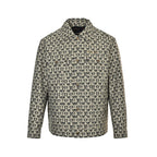 Louis Vuitton Monogram Textured Button Jacket - Beige