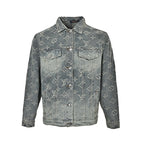 Louis Vuitton Monogram Washed Denim Jacket - Grey