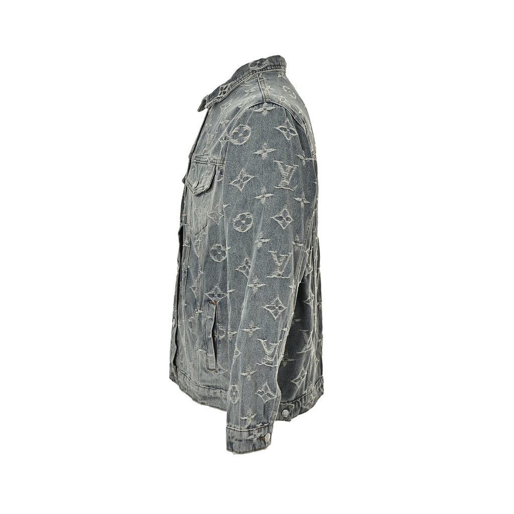 Louis Vuitton Monogram Washed Denim Jacket - Grey