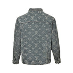 Louis Vuitton Monogram Washed Denim Jacket - Grey