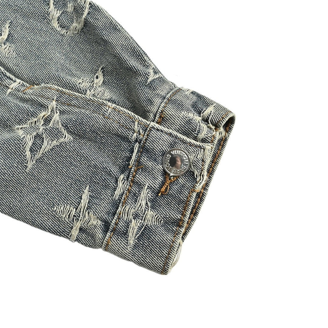 Louis Vuitton Monogram Washed Denim Jacket - Grey