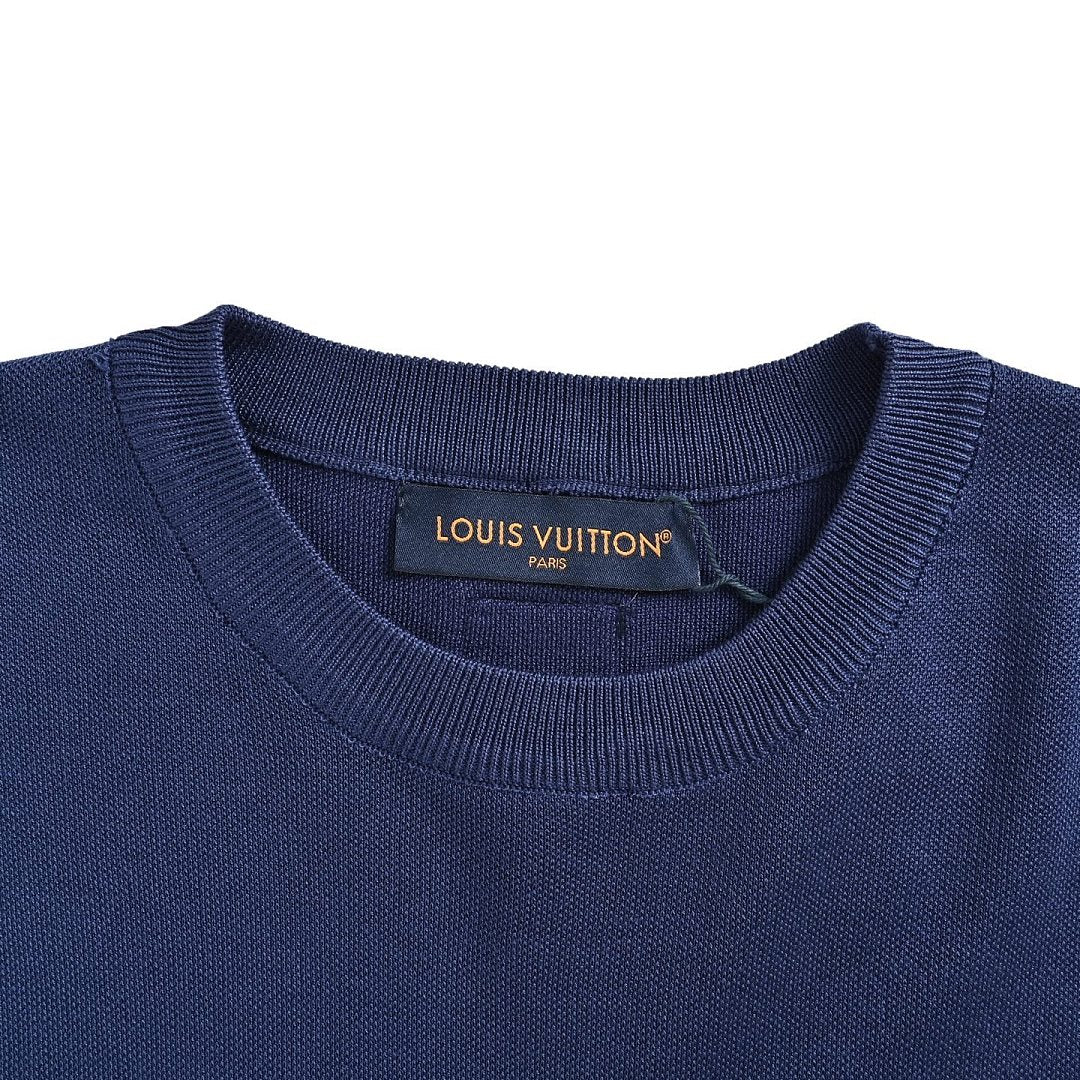 Louis Vuitton Monogram Jacquard T-Shirt — Marine