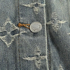 Louis Vuitton Monogram Washed Denim Jacket - Grey