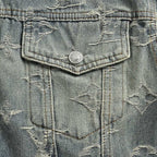 Louis Vuitton Monogram Washed Denim Jacket - Grey