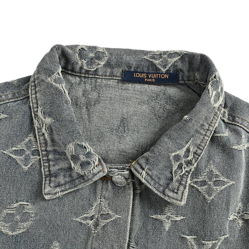 Louis Vuitton Monogram Washed Denim Jacket - Grey