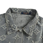 Louis Vuitton Monogram Washed Denim Jacket - Grey