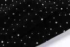 Louis Vuitton Crystal Embellished Varsity Bomber Jacket — Black