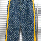Louis Vuitton Logo-Embroidered Straight-Leg Jeans