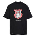 Balenciaga Antwerpen Crest Distressed T-Shirt – Black