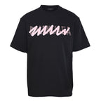Balenciaga Double Logo Scribble Oversized T-Shirt – black