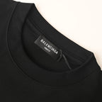 Balenciaga Double Logo Scribble Oversized T-Shirt – black