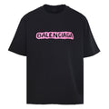 Balenciaga Graffiti Logo Oversized T-Shirt – Off-black