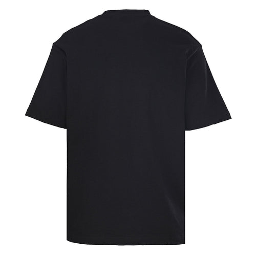 Burberry T-Shirt with Tape-Style Horizontal Stripe Overlay & Letter Print