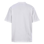 Burberry T-Shirt with Tape-Style Horizontal Stripe Overlay & Letter Print