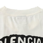 Balenciaga Graffiti Logo Oversized T-Shirt – Off-White
