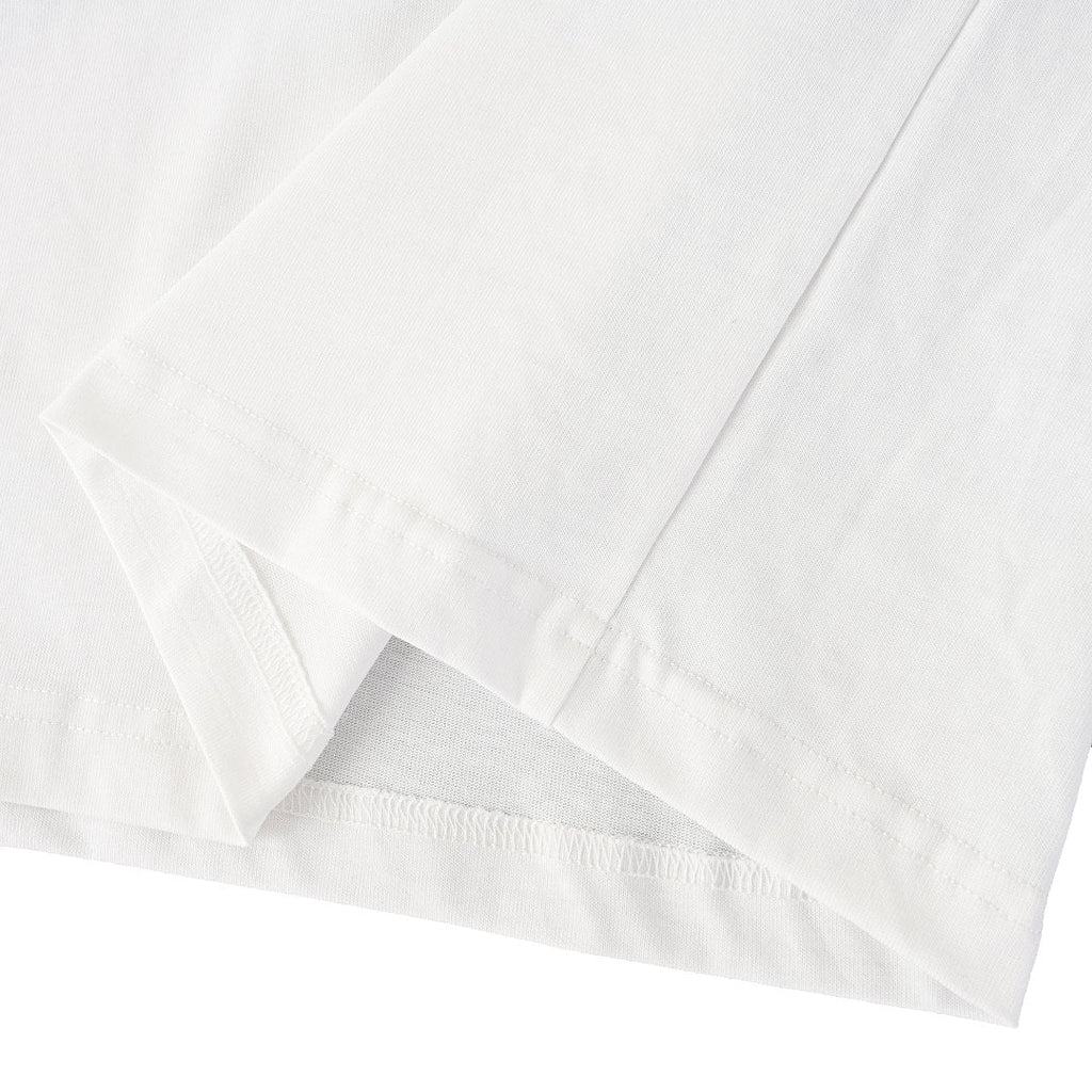 Burberry T-Shirt with Tape-Style Horizontal Stripe Overlay & Letter Print