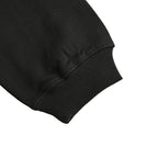Gucci Black Heavyweight Cotton Hoodie with Rainbow Gradient Wordmark Print
