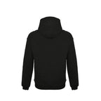 Gucci Black Heavyweight Cotton Hoodie with Rainbow Gradient Wordmark Print