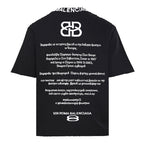 Balenciaga BB Monogram Distressed Oversized T-Shirt – Black