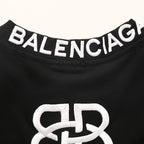 Balenciaga BB Monogram Distressed Oversized T-Shirt – Black