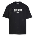 Givenchy Paris Destroyed Distressed Oversized T-Shirt – black