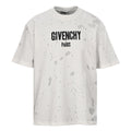 Givenchy Paris Destroyed Distressed Oversized T-Shirt – Light Grey