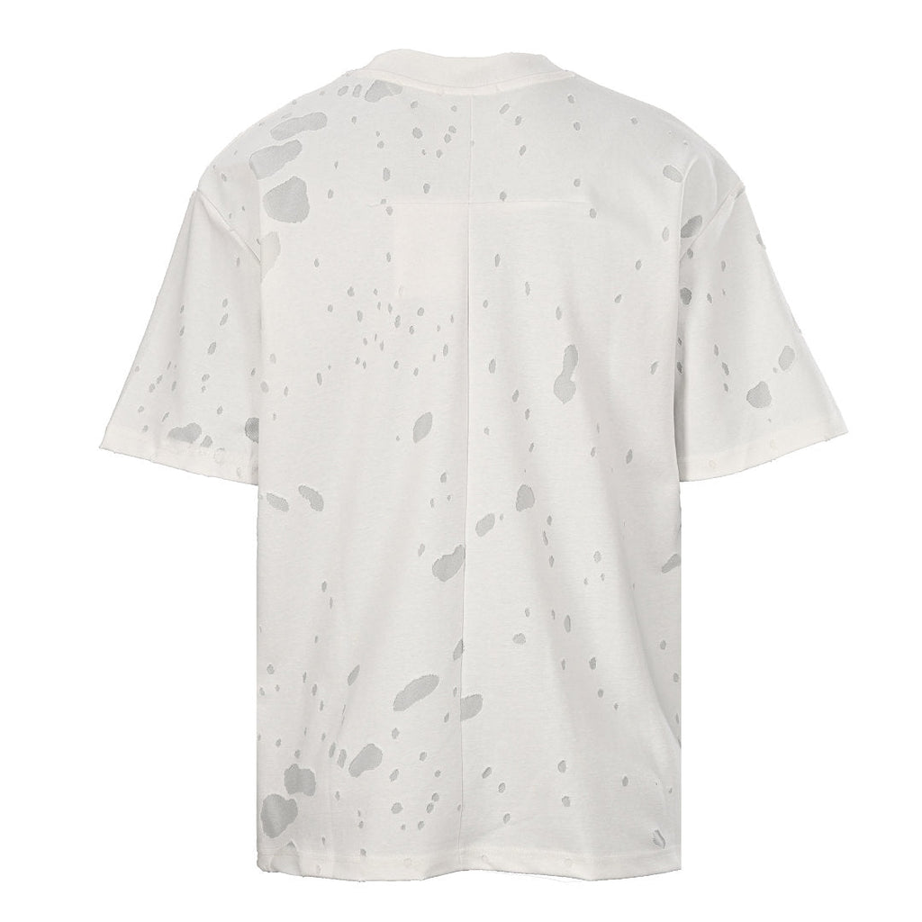 Givenchy Paris Destroyed Distressed Oversized T-Shirt – Light Grey