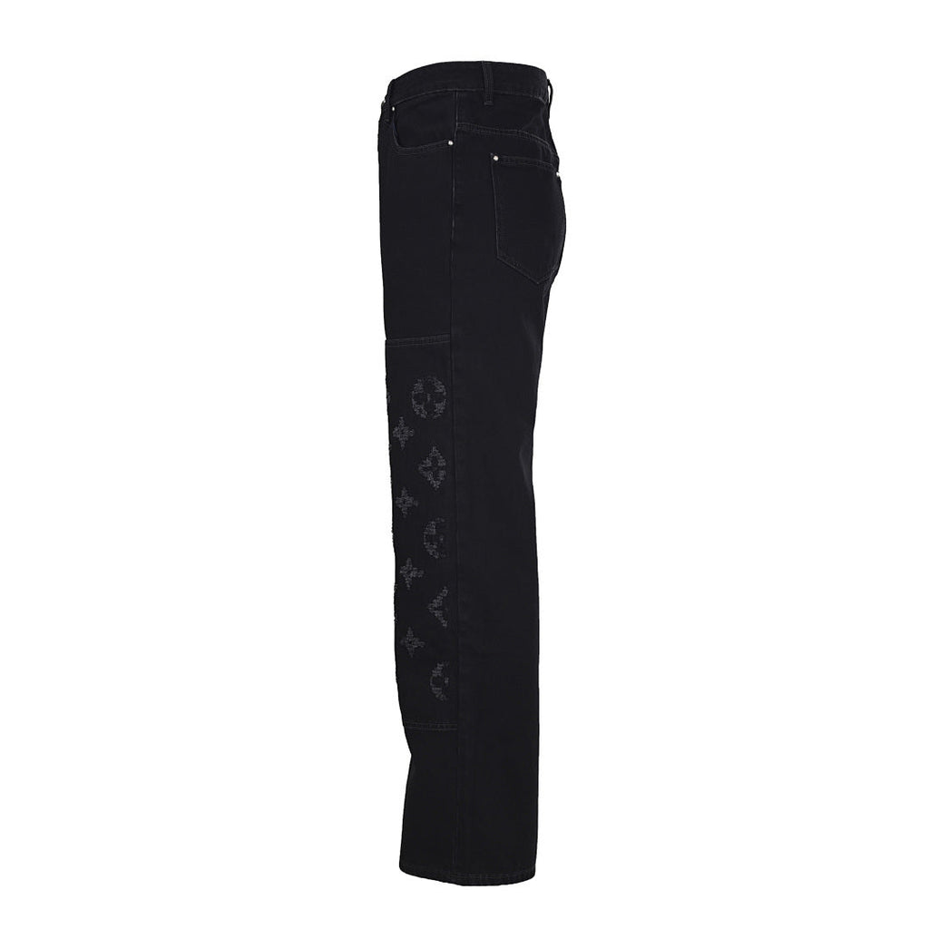 Louis Vuitton High-Waisted Straight-Leg Denim Trousers