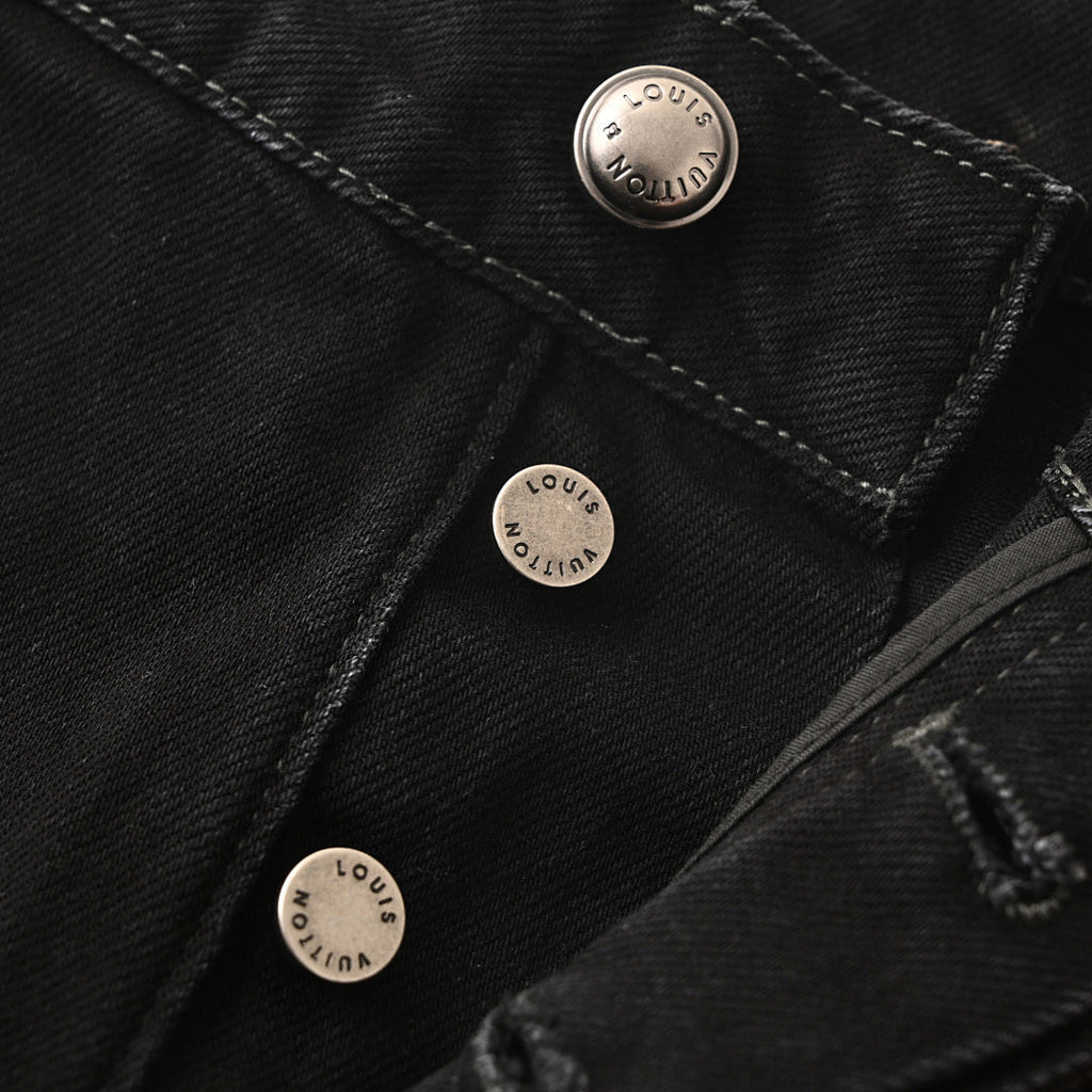 Louis Vuitton High-Waisted Straight-Leg Denim Trousers