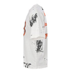 Balenciaga Double-B Bitcoin Hand-Painted Distressed Crewneck T-Shirt