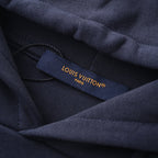 Louis Vuitton Sailboat Embroidered Pullover Hoodie — Navy