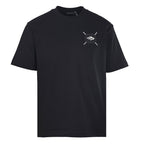 Balenciaga Embroidered Patch T-Shirt with 3M Reflective Stitching – Black