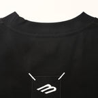 Balenciaga Embroidered Patch T-Shirt with 3M Reflective Stitching – Black