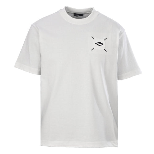 Balenciaga B Badge Patch Oversized T-Shirt – White
