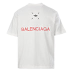 Balenciaga B Badge Patch Oversized T-Shirt – White