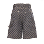 Gucci GG Monogram Denim Shorts – Grey