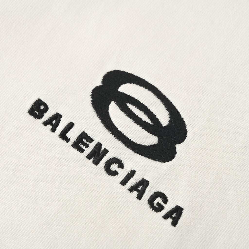 Balenciaga x Adidas Three-Stripe Oversized T-Shirt – White