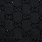 Gucci Black GG Monogram Jacquard Full-Zip Stand Collar Track Jacket