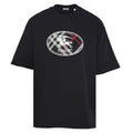 Burberry Short-Sleeve T-Shirt with Classic Check & Equestrian Knight Emblem