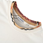 Burberry Check-Trim Neckline & Chest Pocket T-Shirt