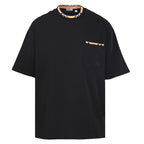 Burberry Check-Trim Neckline & Chest Pocket T-Shirt