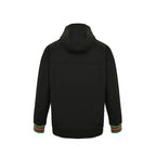 Gucci Black Hooded Full-Zip Jacket with Heritage Stripe Pockets and Cuffs