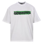 Balenciaga Green Tape Graffiti T-Shirt – White