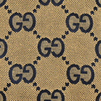 Gucci Camel All-Over Monogram Harrington Jacket with Ribbed Cuffs