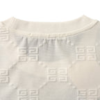 Givenchy All-Over 4G Monogram Tonal Oversized T-Shirt – Light Grey