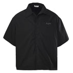 Balenciaga Script Logo Short-Sleeve Shirt – Black