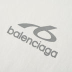 Balenciaga Reflective Sporty B Logo T-Shirt – White