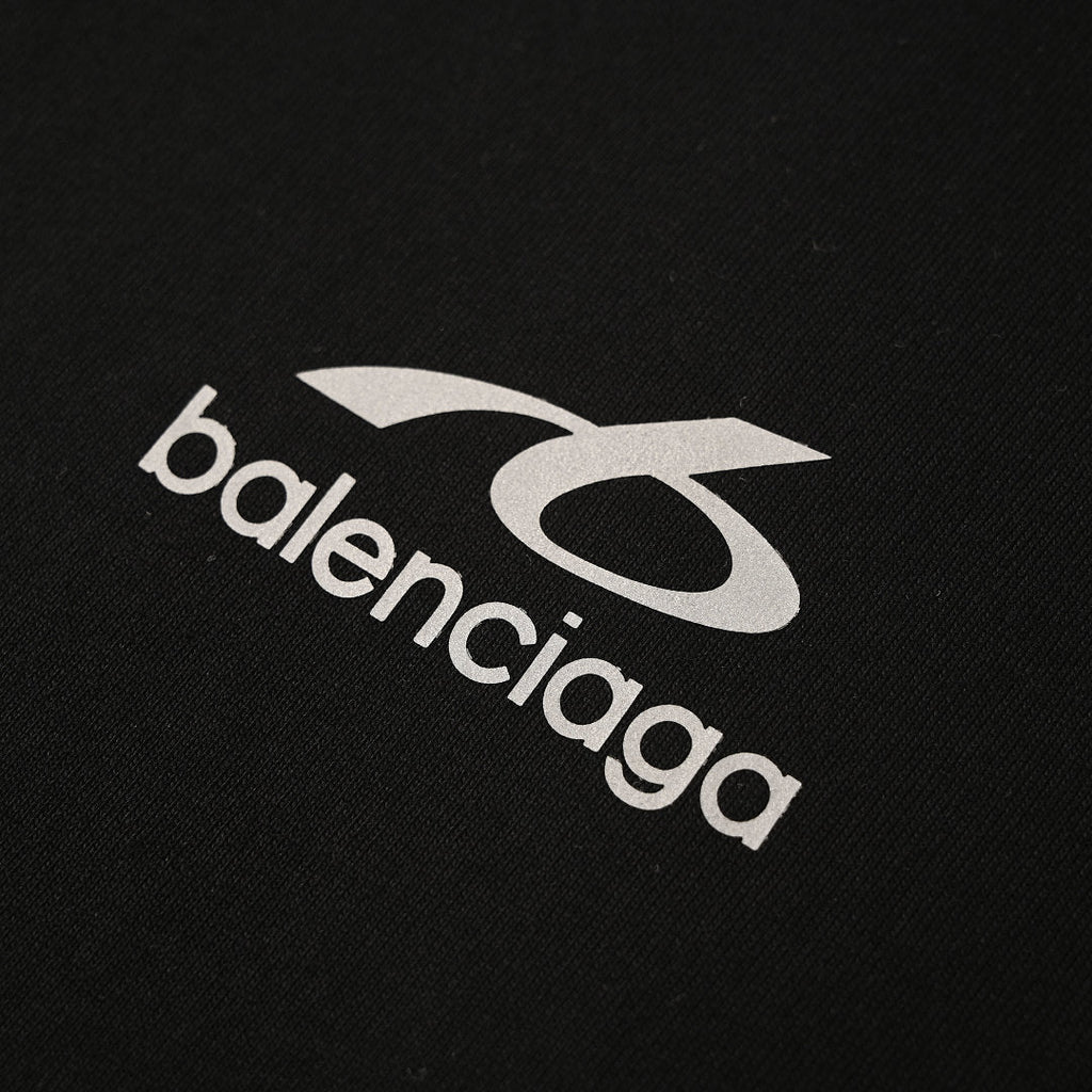 Balenciaga Reflective Sporty B Logo T-Shirt – BALCK