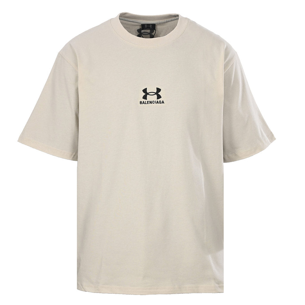 Balenciaga x Under Armour Collab Logo T-Shirt – Beige