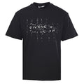 Givenchy Paris Double Logo Glitch Oversized T-Shirt – Black